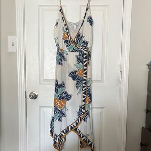 Floral Print Spaghetti Strap Dress